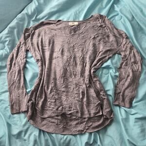 Pinque Lightweight Scoop Neck Sweater Women’s Medium – Gray